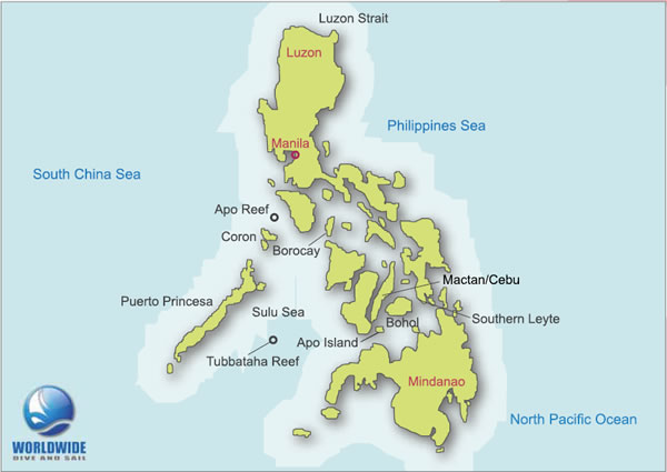 philippinenkarte philippine siren