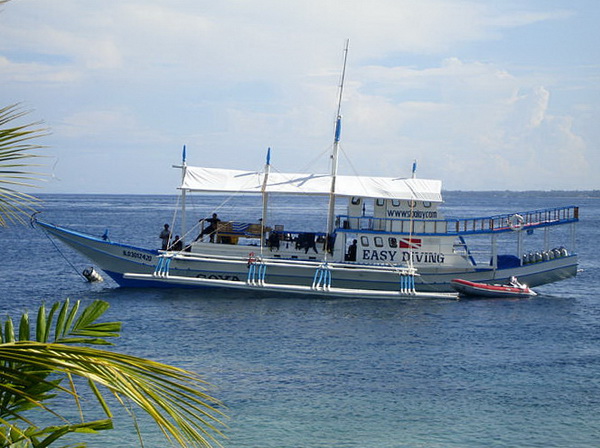 tauchsafari philippinen: auslegerboot